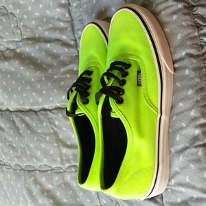 Neon green Vans